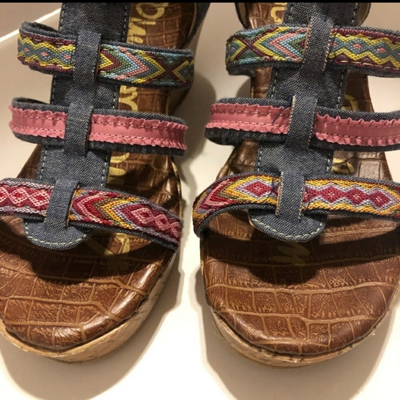 Sam Edelman Elsie Tia wedges SZ 2 - Picture 2 of 6